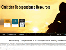 Tablet Screenshot of christiancodependence.com